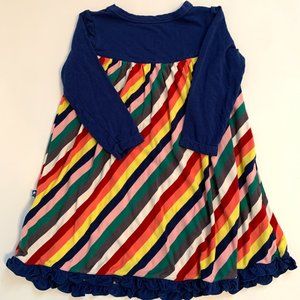 Kickee Pants Bright London Stripes Swing Dress